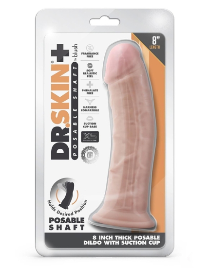 Фаллос Dr. Skin Plus 8&quot; Thick Posable
