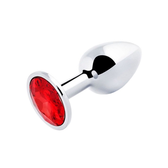 Пробка Jewelry Plug - Silver Small Red