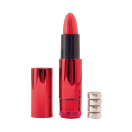 Мини-вибратор «Помада» Black&Red