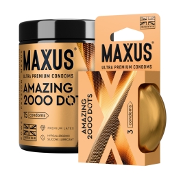 Точечные презервативы MAXUS 2000 Amazing Dots