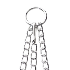 Кольцо с зажимами на соски ToyFa Metal