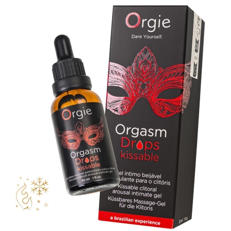 Cъедобный гель для клитора Orgie Orgasm Drops Kissable