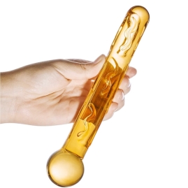 Фаллос из стекла Glas Orange Tickler