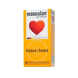 Презервативы Masculan Ribbed+Dotted 